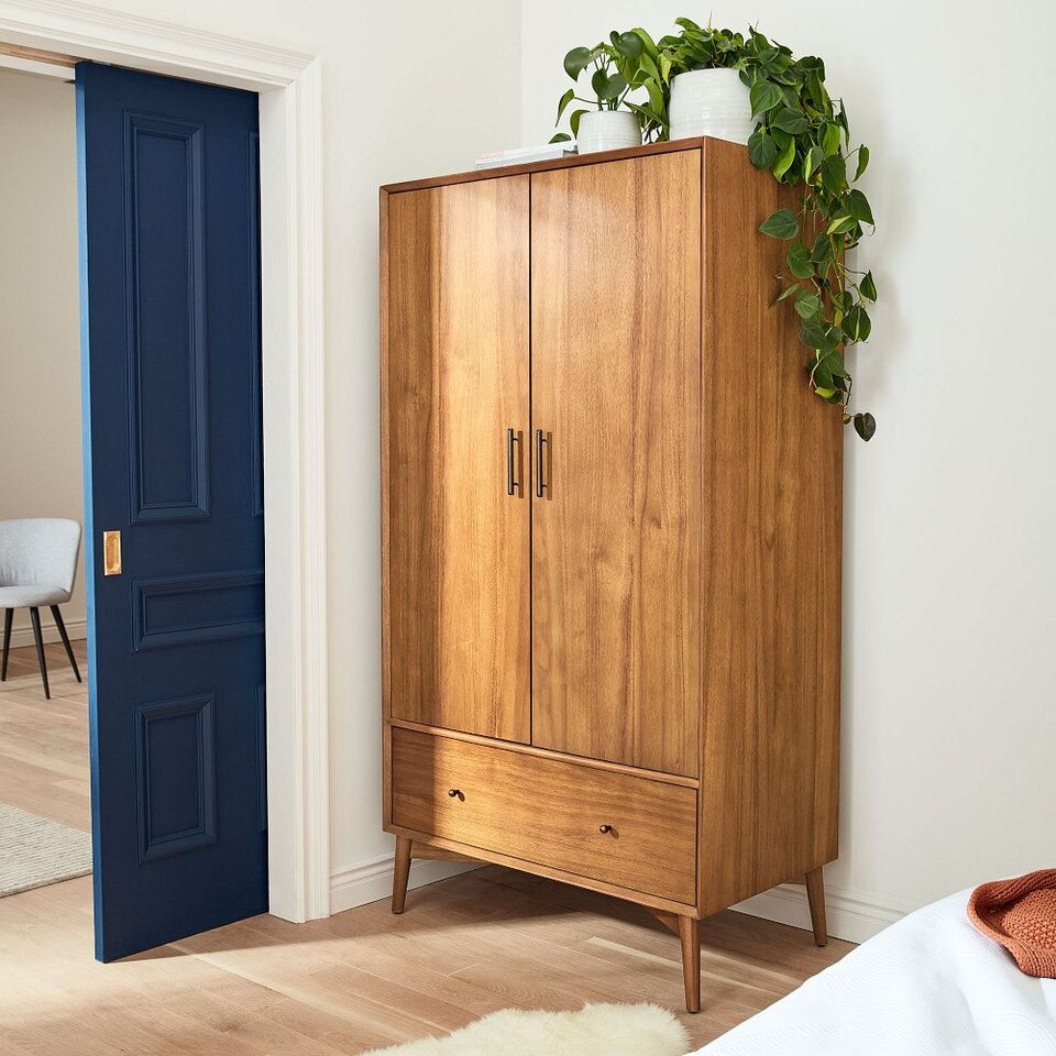 Mid-Century Modern Armoire - Versatile Vintage Storage | West Elm UK
